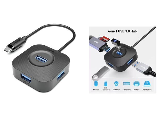 &u++ HUB TIPO C A USB 3.0 4 PUERTOS BF-371